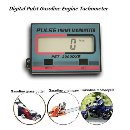 Car Engine Tachometer Handheld Digital Induction Chain Saw Tachometer for Chainsaw Lawnmowers Engine Timed in Minutes