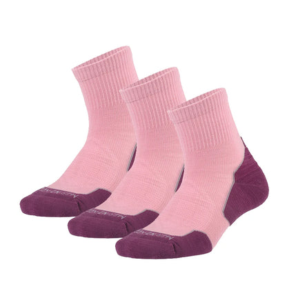 ZEALWOOD Marathon Running Socks, Men's Women's Outdoor Merino Wool Sports Compression Socks Breathable Cushion Cycling 1/3 Pairs