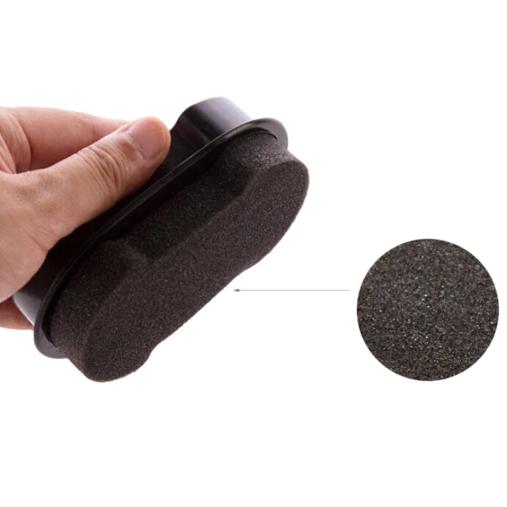 Black Quick Cleaning Leather Shoes Cleaner Leather Polishing Liquid Wax Shining Sponge Wiping For Shoe Boot