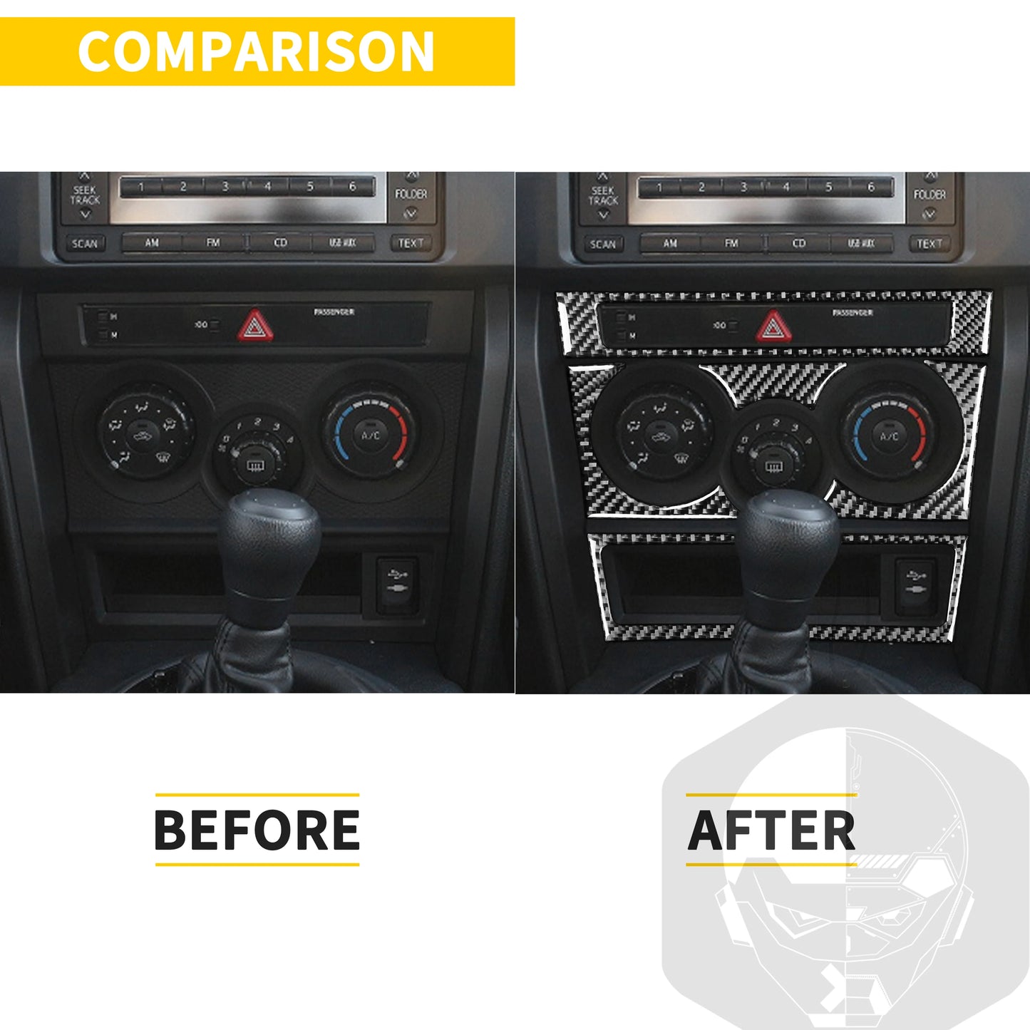 For Subaru BRZ Toyota 86 GT86 2017 2018 2019 Carbon Fiber Car Accessories Gear Shift Cup Holder Air Conditioning Trim Sticker