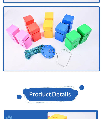 Child Outdoor Teamwork Game Props Toy Children Cooperate To Build Tower  Kindergarten Sensory Equipment Kids Sports Toys