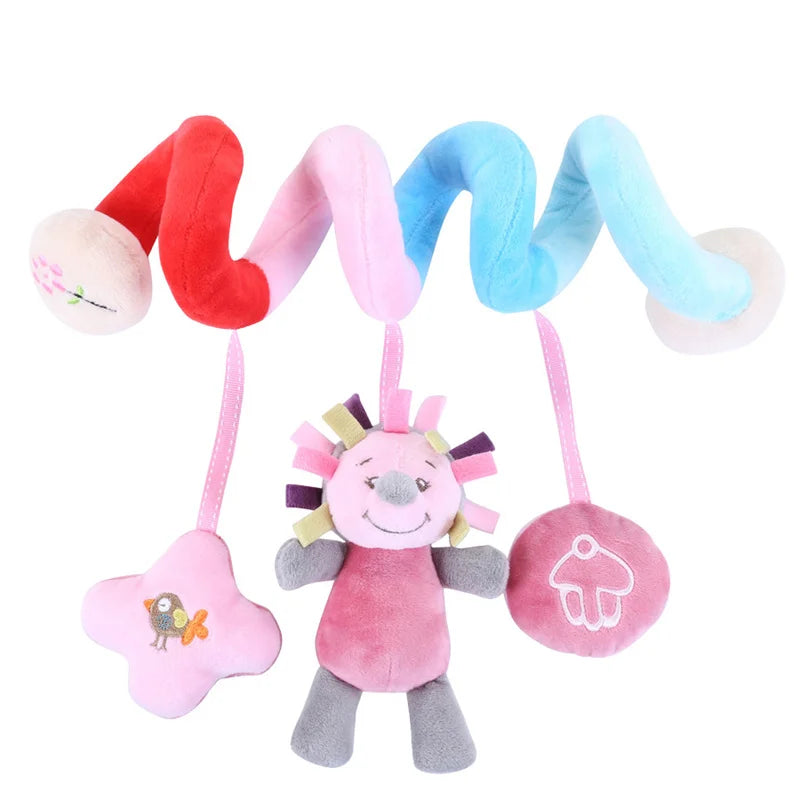 Sensory Baby Plush Rattle Toys Stroller Musical Mobile Hanging Toys Baby Rattles Mobiles Babies Newborns Games Toy 0 6 12 Months