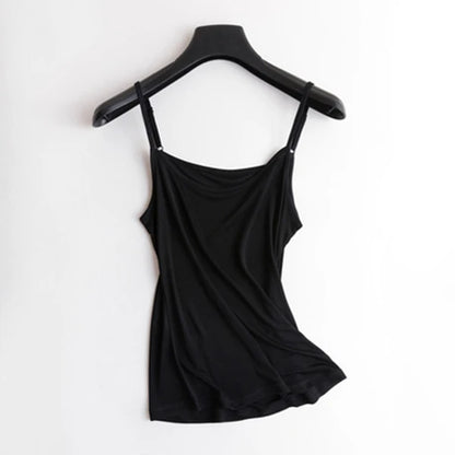 50% Natural silk plus size camisoles for women lingerie top sexy femme undershirt women tank top Camis white halter top