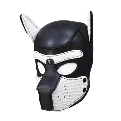 20 Styles Neoprene Puppy Play Dog Hood Mask,Bdsm Bondage Slave Pet Roleplay Party Pup Mask,Removable Muzzle,Couple Flirt Sex Toy