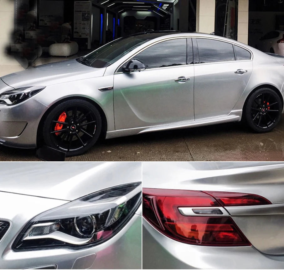 Gloss Metallic Gunmetal Vinyl Wrap Candy Glossy Grey Car Film Sticker With Air Bubble Auto Motorcycle Wrapping Covering Foil