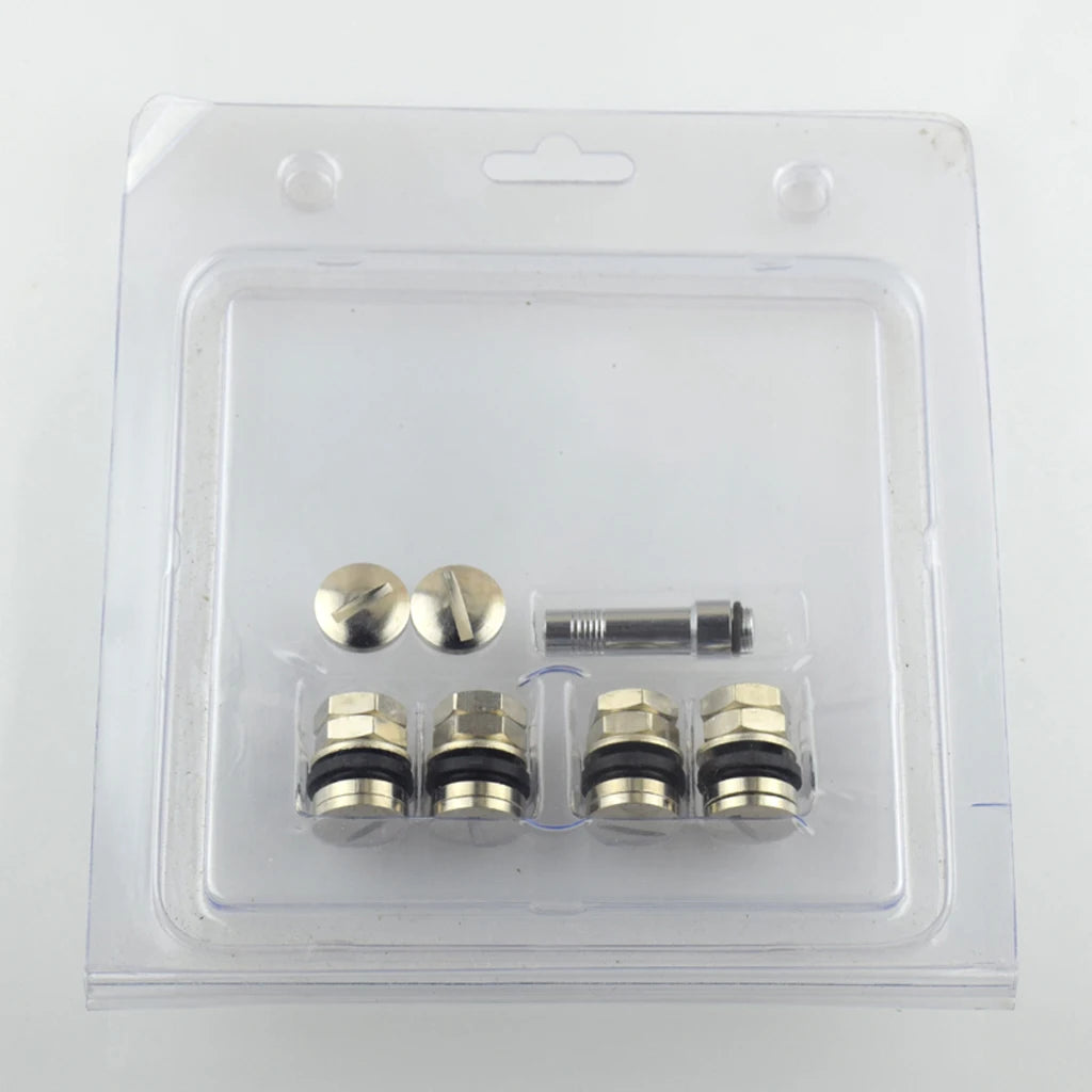4 Piece Stealth Hidden Valve Stems with Caps for Tire Wheel Rim Car Truck SUV