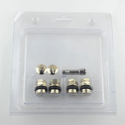 4 Piece Stealth Hidden Valve Stems with Caps for Tire Wheel Rim Car Truck SUV