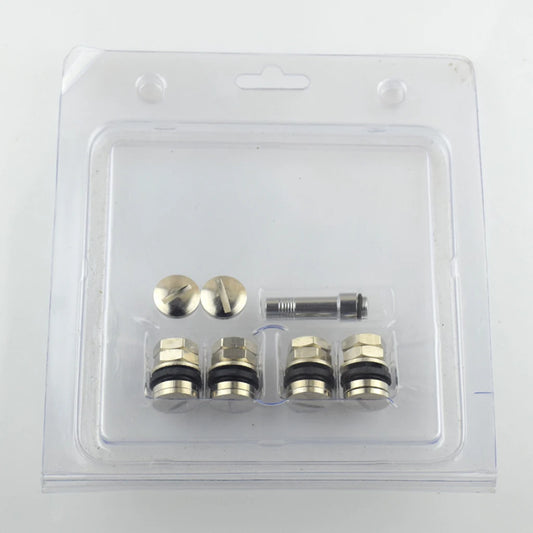 4 Piece Stealth Hidden Valve Stems with Caps for Tire Wheel Rim Car Truck SUV