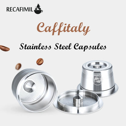 Reusable Coffee Capsule for Caffitaly Stainless Steel Refillable Crema Coffee Filter For TCHIBO Cafissimo K-Fee Coffee Machine