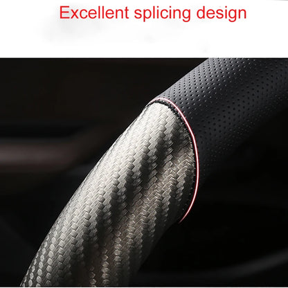 Carbon Fiber Car Steering Wheel Cover For Seat Leon 5F Mk3 2013-2021 Ibiza 6J Tarraco Arona Ateca Alhambra Auto Accessories