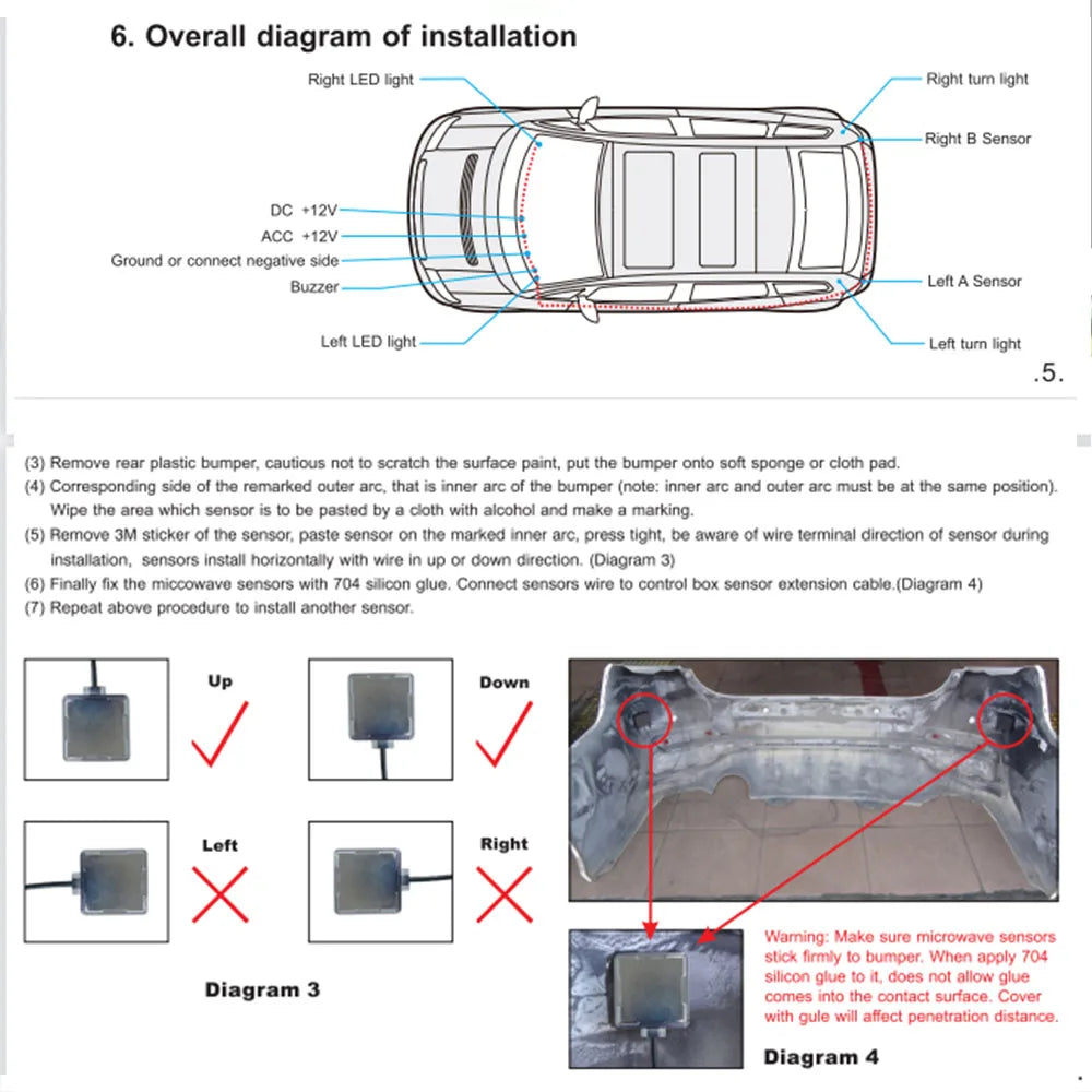 Universal model is suitable for all cars BSD blind spot monitoring, high speed overtaking assist warning
