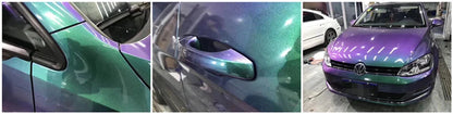 Premium Gloss Chameleon Pearl Glitter Metallic Green purple Vinyl Car Wrap Foil With Air Release Diamond Car Sticker Decal