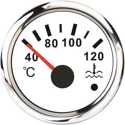Car Marine Boat Boost Alarm Gauge 2‘’52mm Oil pressure Meter Water Level Fuel Temperature 12V 24V Voltmeter Accessories Meter