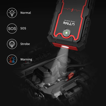 UTRAI 2000A Jump Starter Power Bank Portable Charger Starting Device For 8.0L/6.0L Emergency Car Battery Jump Starter