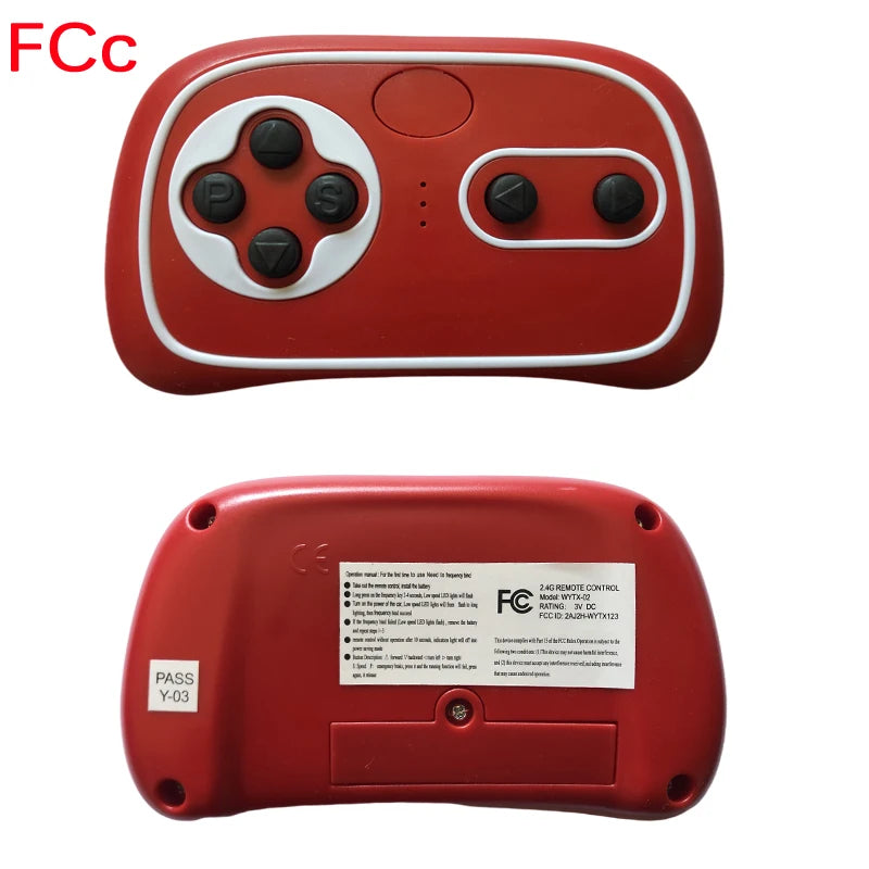 Weelye RX23 12V Children's Electric Toy Car 2.4G Remote Control Transmitter, Baby Toy Car Control Box with Smooth Start Function