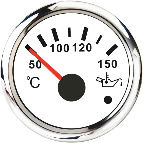 Car Marine Boat Boost Alarm Gauge 2‘’52mm Oil pressure Meter Water Level Fuel Temperature 12V 24V Voltmeter Accessories Meter