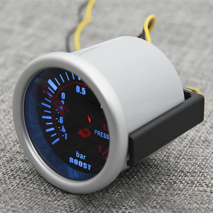 2"52mm Smoke Len PSI/BAR Turbo Boost Gauge Meter Water/Oil Temp Meter Tachometer Vacuum VOLT Oil Pressure for Gasoline Car 12V
