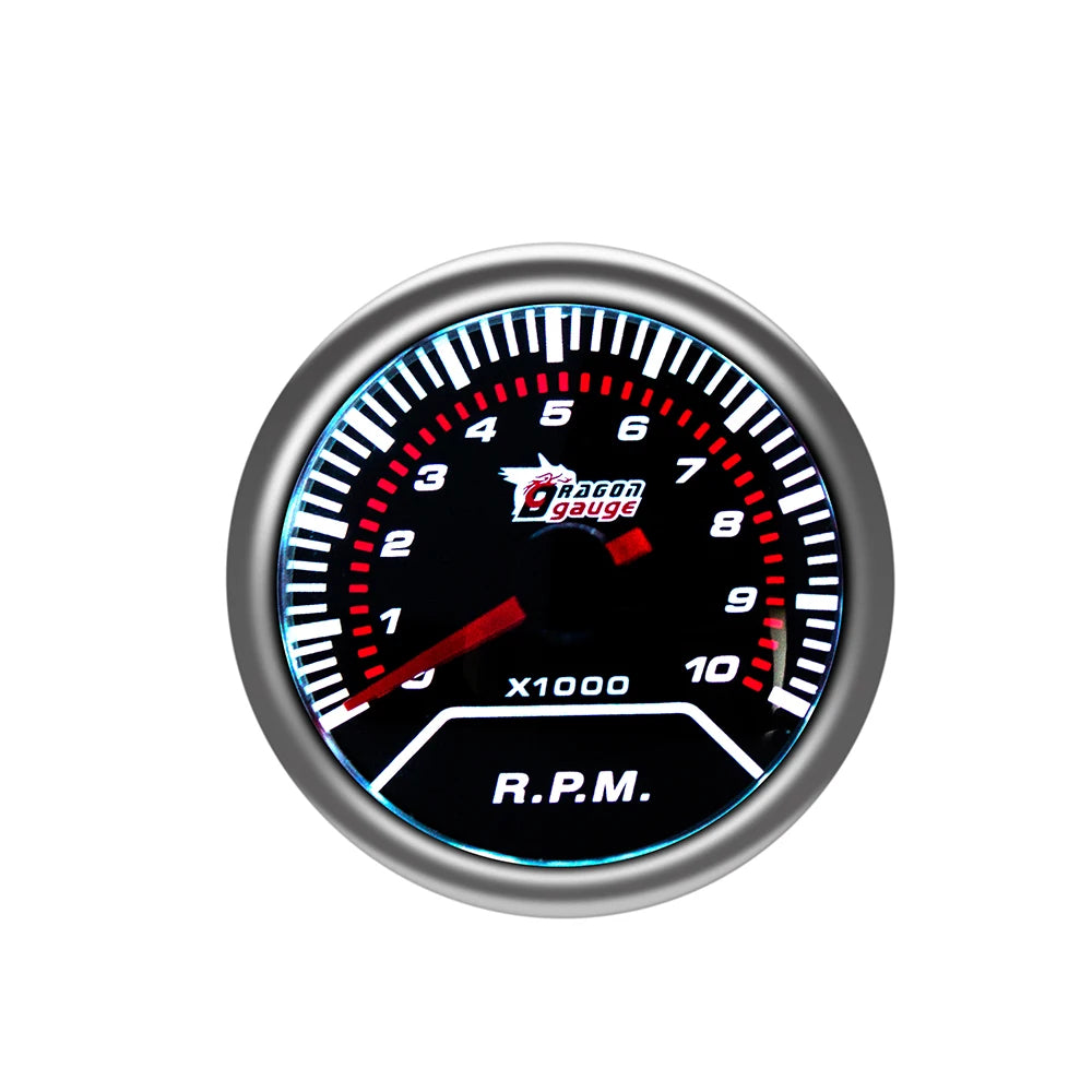 「DRAGON」 52MM Water Temp Oil Temp Oil Press Voltmeter Vacuum Tachometer RPM Boost Gauge Air Fuel Ratio EGT Gauge for 12 Volt Car