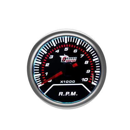 「DRAGON」 52MM Water Temp Oil Temp Oil Press Voltmeter Vacuum Tachometer RPM Boost Gauge Air Fuel Ratio EGT Gauge for 12 Volt Car
