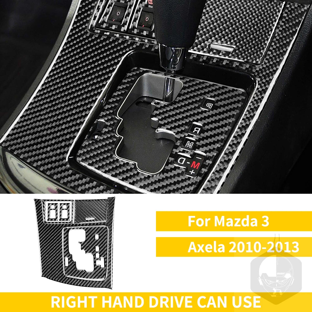 Whole Interior Stickers For Mazda 3 Axela 2010-2013 Carbon Fiber Car Accessories Dash Trim Gear Shift Console Cover Molding
