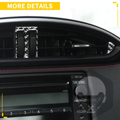For Subaru BRZ Toyota 86 GT86 2017 2018 2019 Carbon Fiber Car Accessories Gear Shift Cup Holder Air Conditioning Trim Sticker