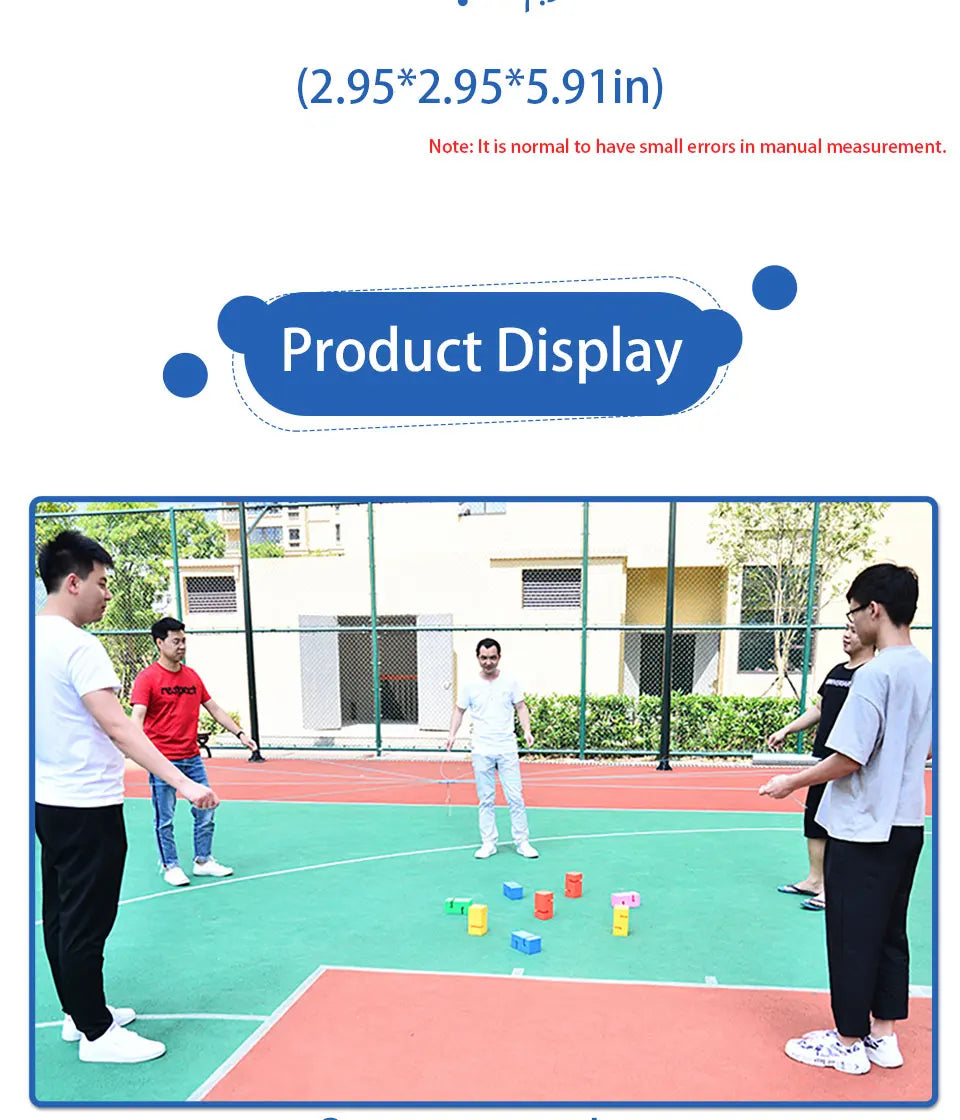 Child Outdoor Teamwork Game Props Toy Children Cooperate To Build Tower  Kindergarten Sensory Equipment Kids Sports Toys