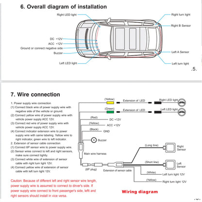 Universal model is suitable for all cars BSD blind spot monitoring, high speed overtaking assist warning