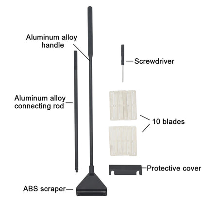 Aquarium Algae Remover Aluminum Alloy Stainless Steel Scraper Blade Fish Tank Glass Water Plant Grass Cleaning Tools Accessories
