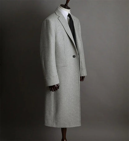 Elegant 1 Piece Men Suits&Blazer Custom Made Formal Plaid Wedding Suits One Button Fit Slim Party Long Jacket Outfit Customized
