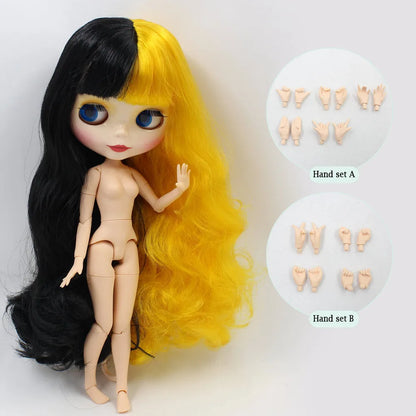 ICY DBS Blyth Doll Series Yin-yang hair style like Sia white skin 1/6 BJD ob24 anime cosplay