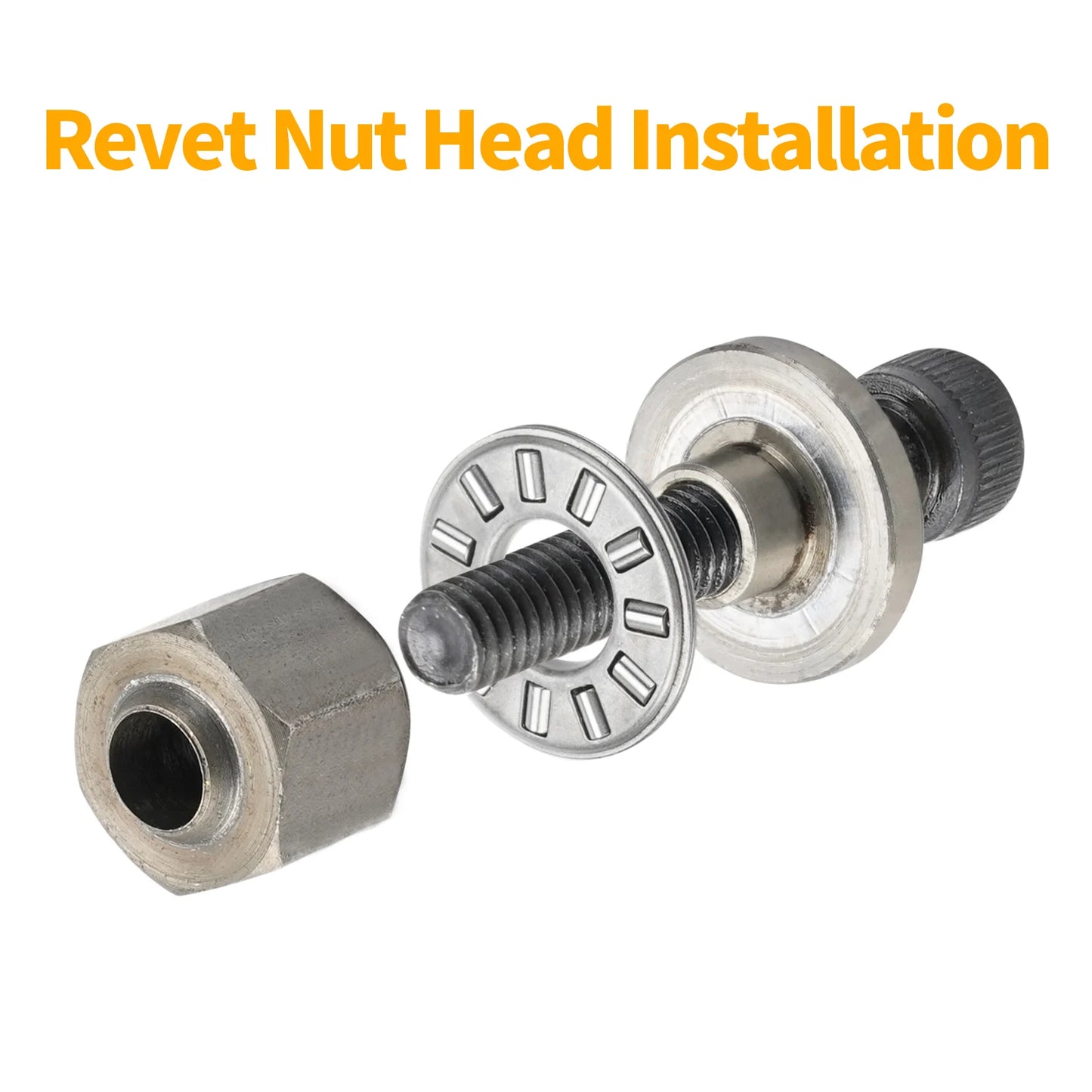 Rivet nut tool Hand Rivet Nut Gun Head Simple Installation Manual Riveter Rivnut Tool Accessory for M3 M4 M5 M6 M8 M10 M12