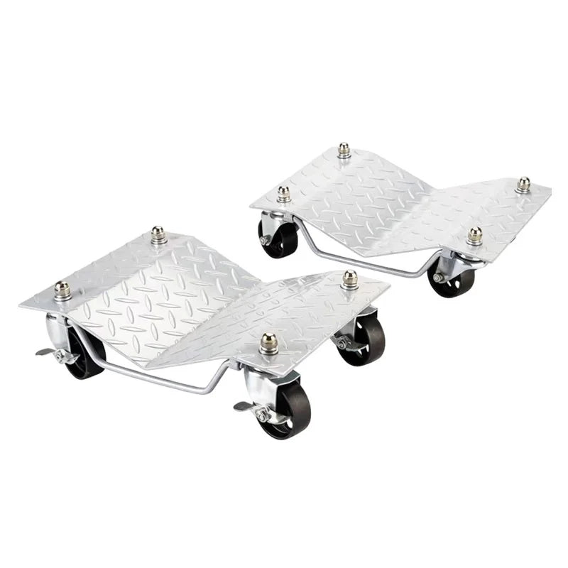 6000 Pound Heavy-Duty Wheeled Transport Vehicle with Tire Pulley and Car Handcart