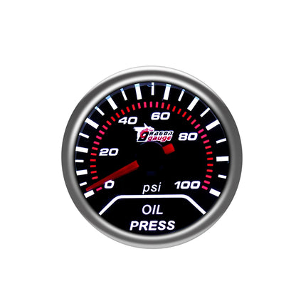 「DRAGON」 52MM Water Temp Oil Temp Oil Press Voltmeter Vacuum Tachometer RPM Boost Gauge Air Fuel Ratio EGT Gauge for 12 Volt Car