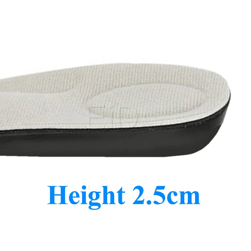 EiD Increased movement insole invisible height insoles breathable arch male and female pu insole increased 1.5/2.5/3.5/4.5 cm