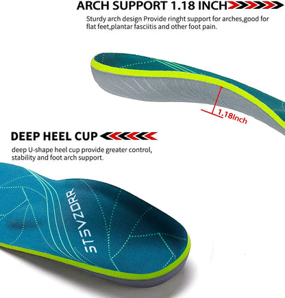 Plantar Fasciitis Arch Support Orthopedic Insoles Relieve Flat Feet Heel Pain Shock Absorption Comfortable Insoles
