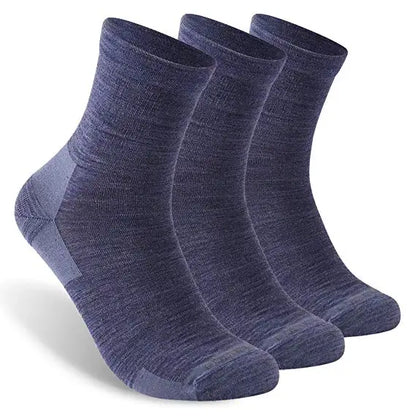 ZEALWOOD Merino Wool Running Socks Men Women No Show/Ankle/Crew Anti-blister Cushion Athletic Socks Ultra-Light Tennis 1/3 Pairs
