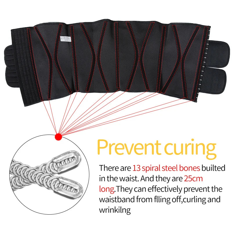 Men Waist Trainer Abdomen Slimming Body Shaper Belly Shapers Weight Loss Shapewear Tummy Slim Modeling Belt Girdle Sweat Trimmer