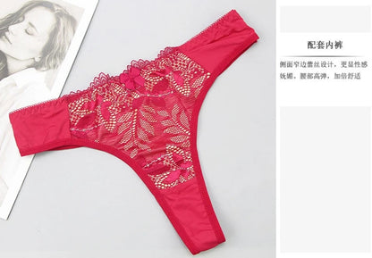 2021 New Push Up Lace Bra Sets Plus Size Lingerie BCDE Cup Adjusted Strap Bow Underwire Grey Red Blue Black White Underwear
