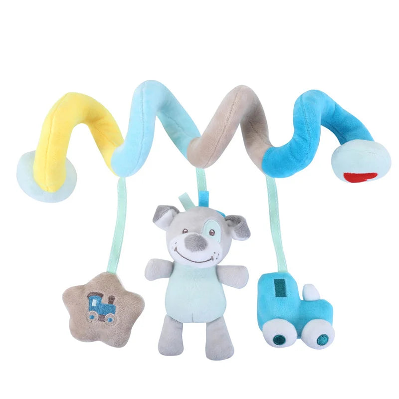 Sensory Baby Plush Rattle Toys Stroller Musical Mobile Hanging Toys Baby Rattles Mobiles Babies Newborns Games Toy 0 6 12 Months