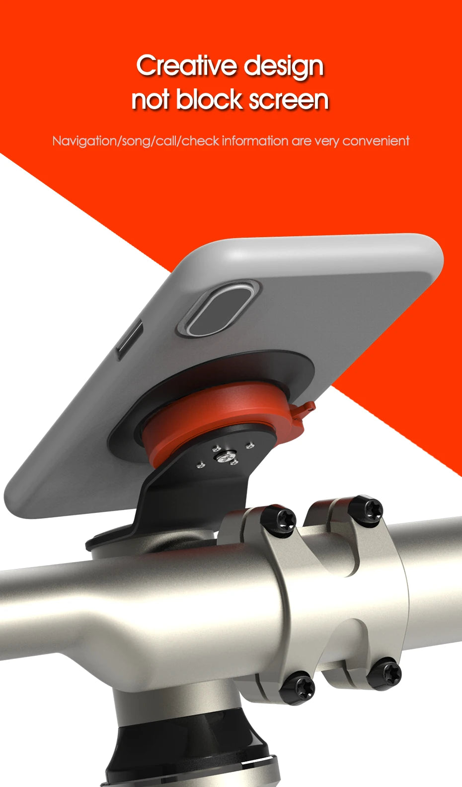 Mountain Bike Stem Phone Holder Bicycle MTB Stem Mount Stand Moto Navigator Outdoor Cycling  Smartphone for Xiaomi iPhone