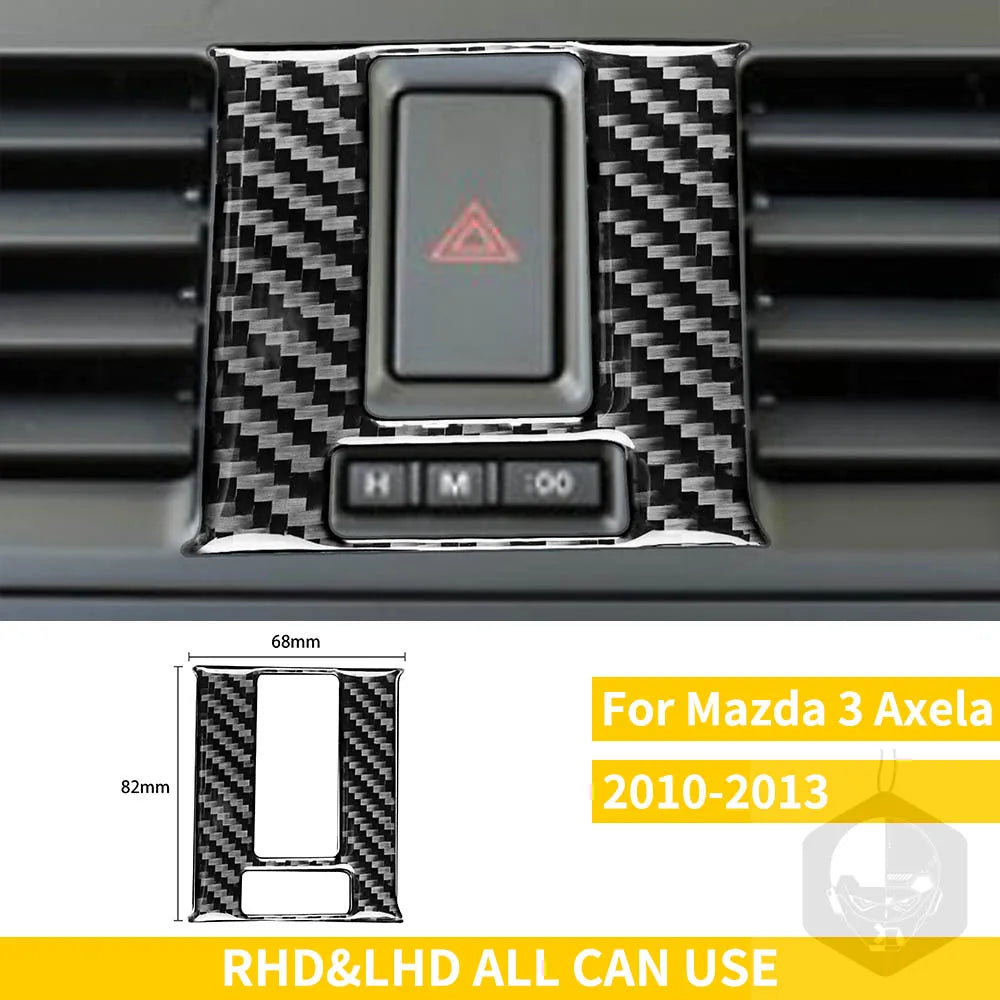 Whole Interior Stickers For Mazda 3 Axela 2010-2013 Carbon Fiber Car Accessories Dash Trim Gear Shift Console Cover Molding