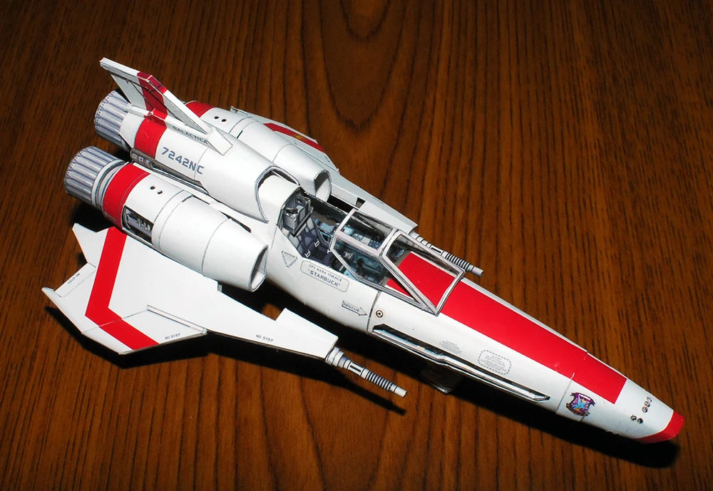 Battlestar Galactic Viper Mark 2 DIY Handcraft PAPER MODEL KIT Handmade Toy Puzzles