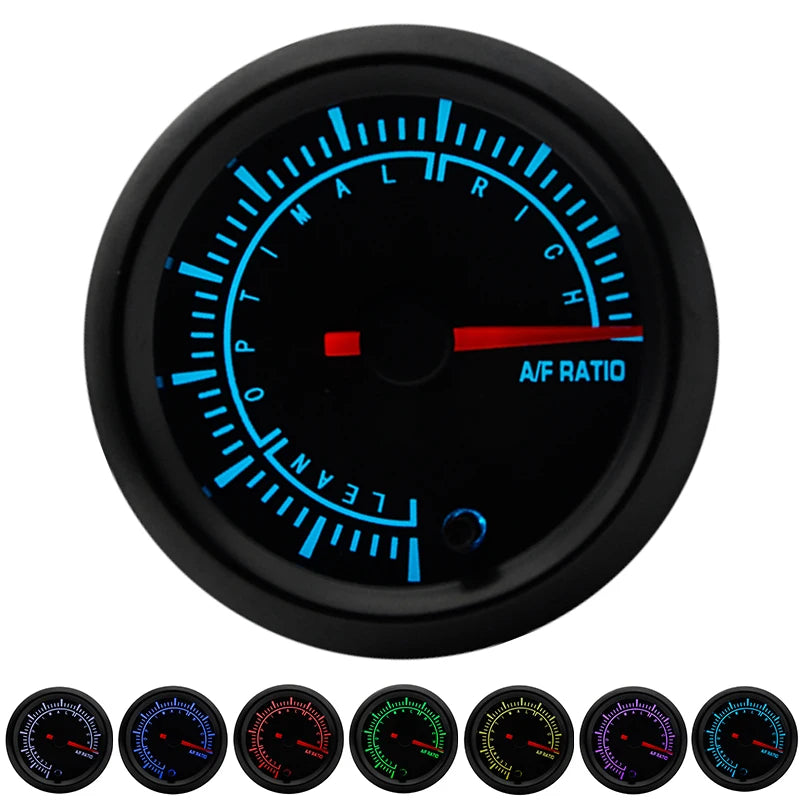 2" 52mm 7 Colors LED Boost/Water temp/Oil temp/Oil pressure/Voltmeter/Air fuel ratio/EGT/Tachometer RPM Car Gauge +Gauge Pods
