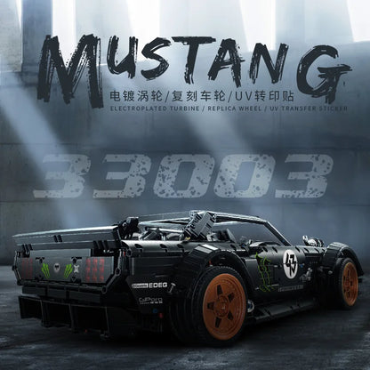 IN STOCK Technical 33003 RC Ford Mustanged Hoonicorn RTR V2 Racing Car MOC-22970 Building Blocks Bricks Toys For Kid Gift