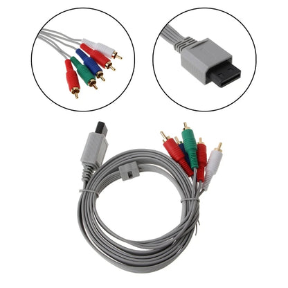 1.8m Component 1080P HDTV AV Audio 5RCA Adapter Cable For Nintendo Wii Console