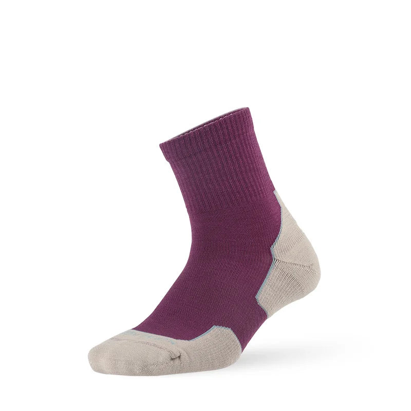 ZEALWOOD Marathon Running Socks, Men's Women's Outdoor Merino Wool Sports Compression Socks Breathable Cushion Cycling 1/3 Pairs