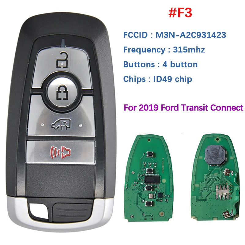 CN018109 315/434/868/902 Remote Key For Ford Edge Explorer Expedition Fusion Mondeo F150 Replacement Smart Keyless Proximity
