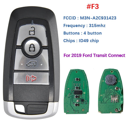 CN018109 315/434/868/902 Remote Key For Ford Edge Explorer Expedition Fusion Mondeo F150 Replacement Smart Keyless Proximity