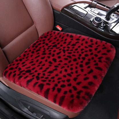 Seat Cushion Leopard Fluffy Pink Covers for Cars Seat Cover Car Decor Accessories Interior for Women for BMW Honda Hyundai LADA