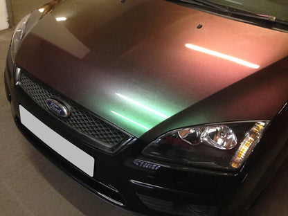 Premium Gloss Chameleon Pearl Glitter Metallic Green purple Vinyl Car Wrap Foil With Air Release Diamond Car Sticker Decal